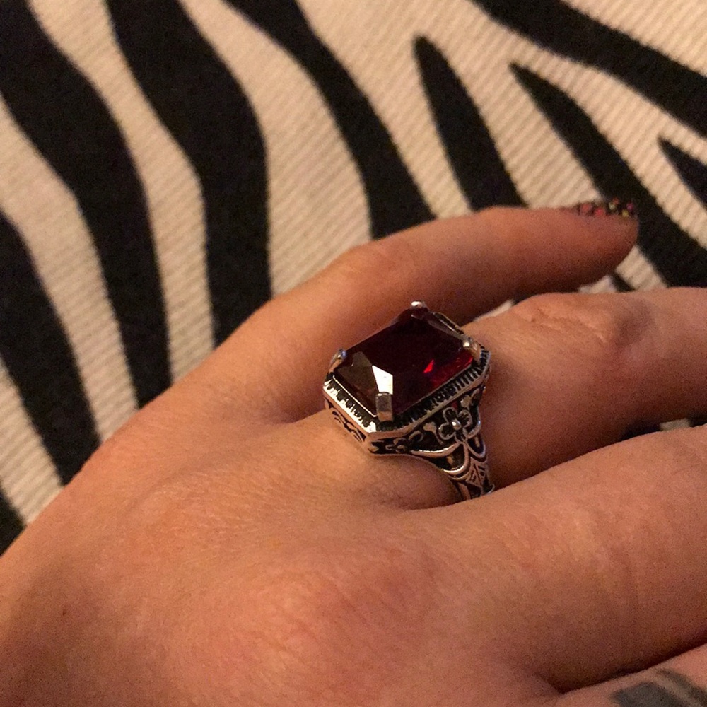 Silver Vintage Cocktail Ring